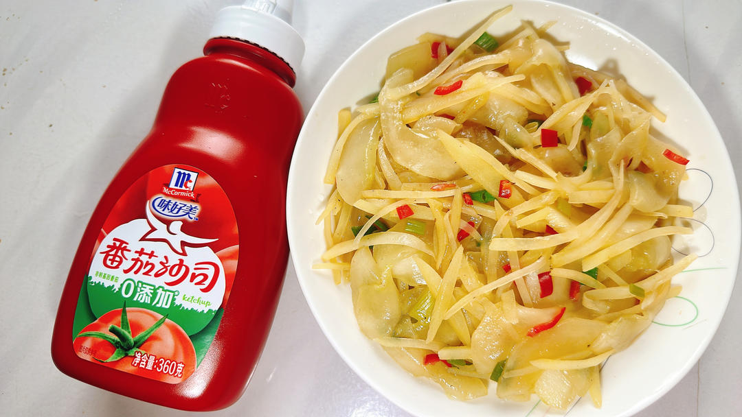 味好美番茄沙司～土豆丝炒黄瓜