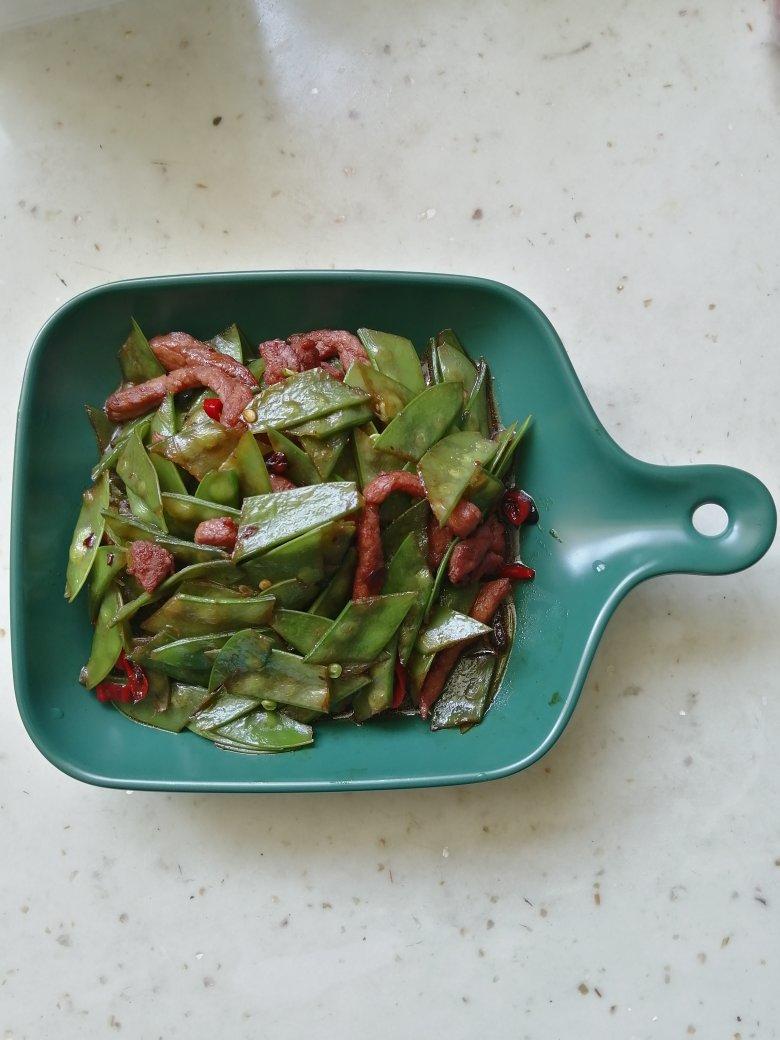 豌豆角炒腊肉