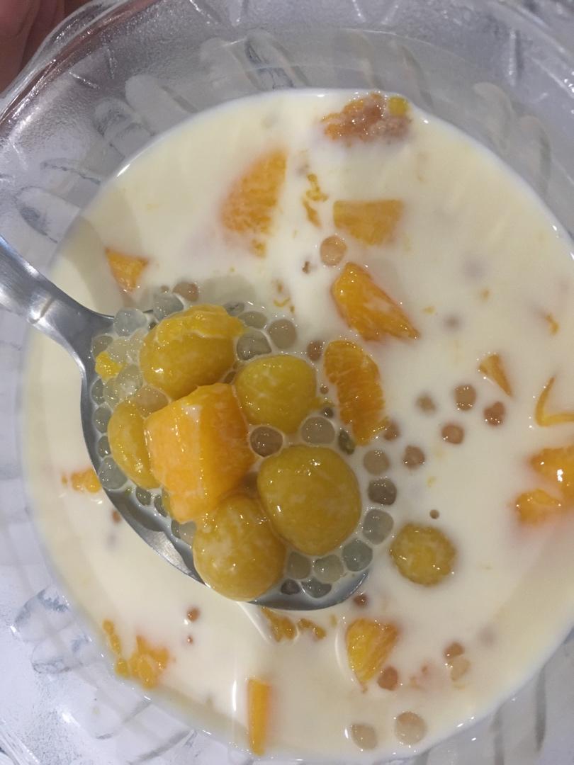 下午茶:芒果西米圆子露