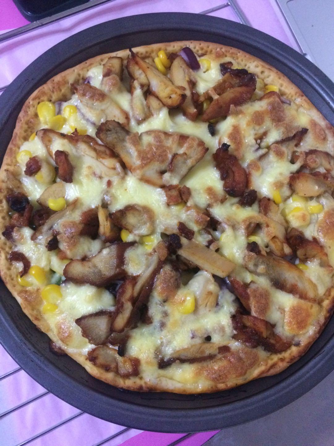 奥尔良烤鸡肉披萨