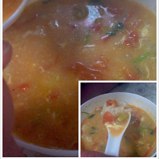 西红柿鸡蛋疙瘩汤