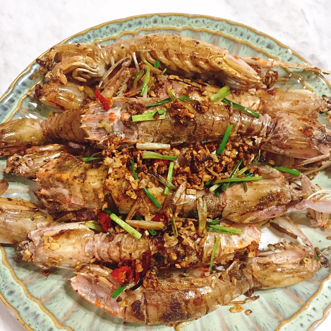 1做的椒盐富贵虾