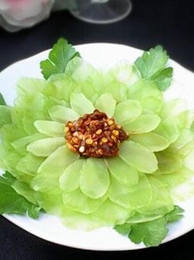 素食，凉拌莴苣片