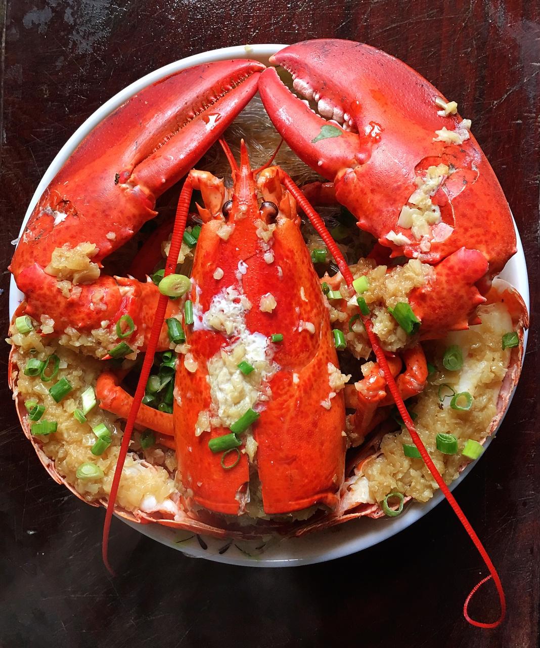 蒜蓉龙虾蒸粉丝