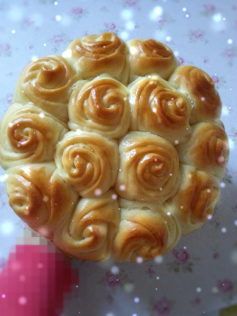 玫瑰花面包