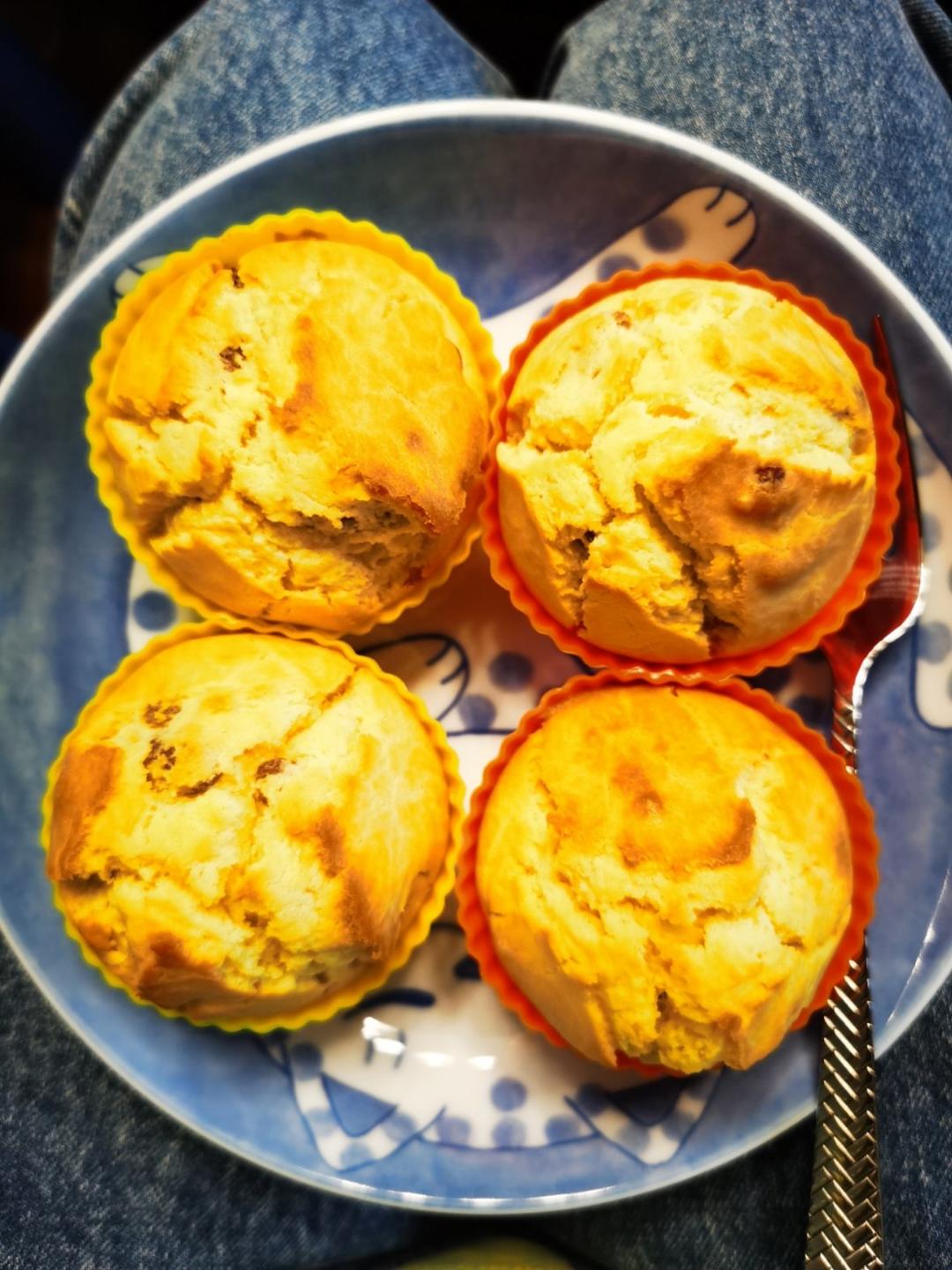 我还能瘦做的蘑菇头muffin cake玛芬蛋糕(麦芬蛋糕)