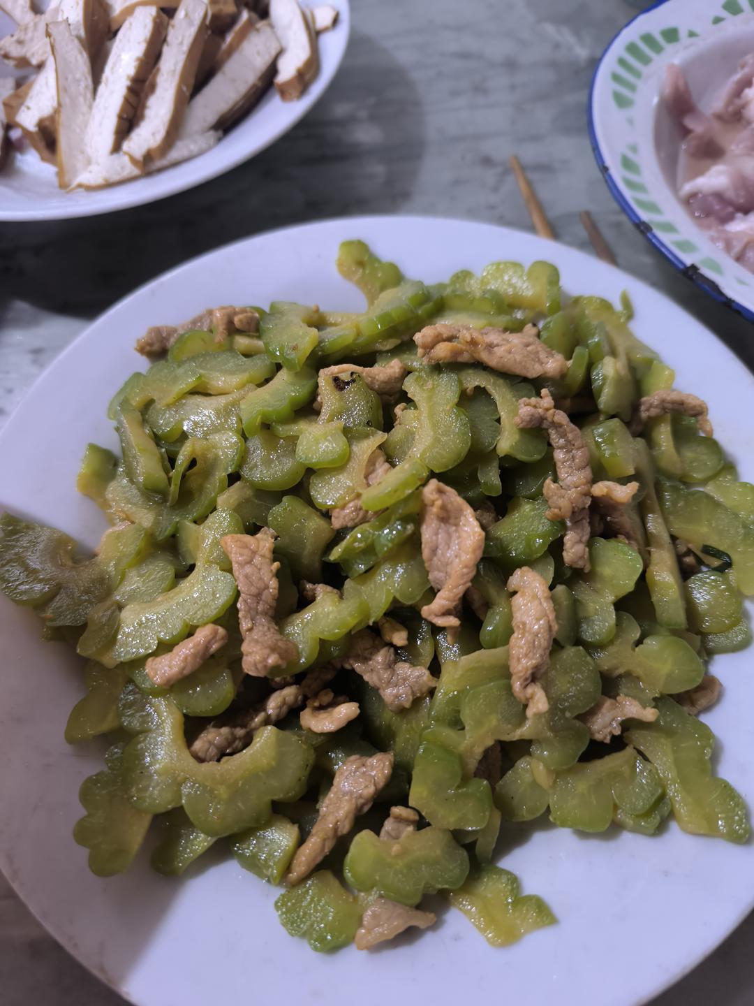 苦瓜炒肉丝