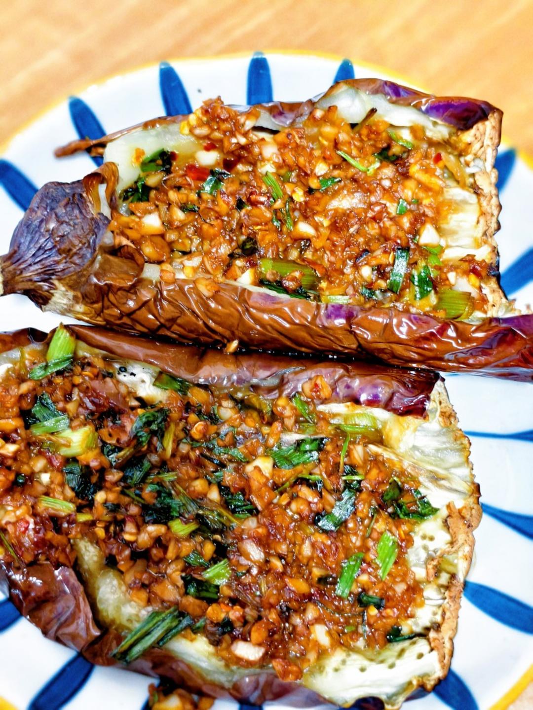 🔥蒜蓉烤茄子🍆｛空气炸锅食谱｝