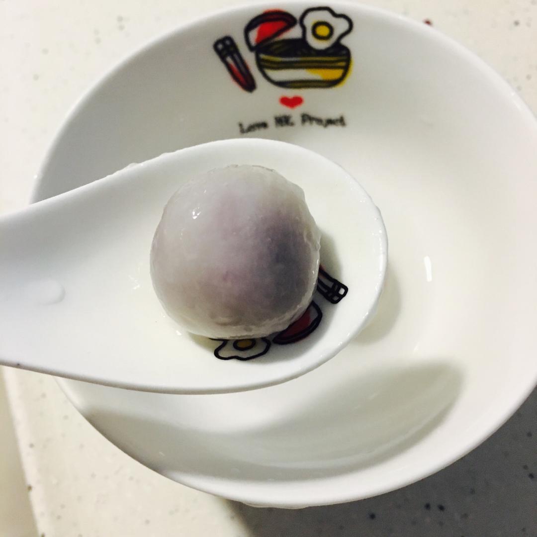 紫薯糯米汤圆的做法