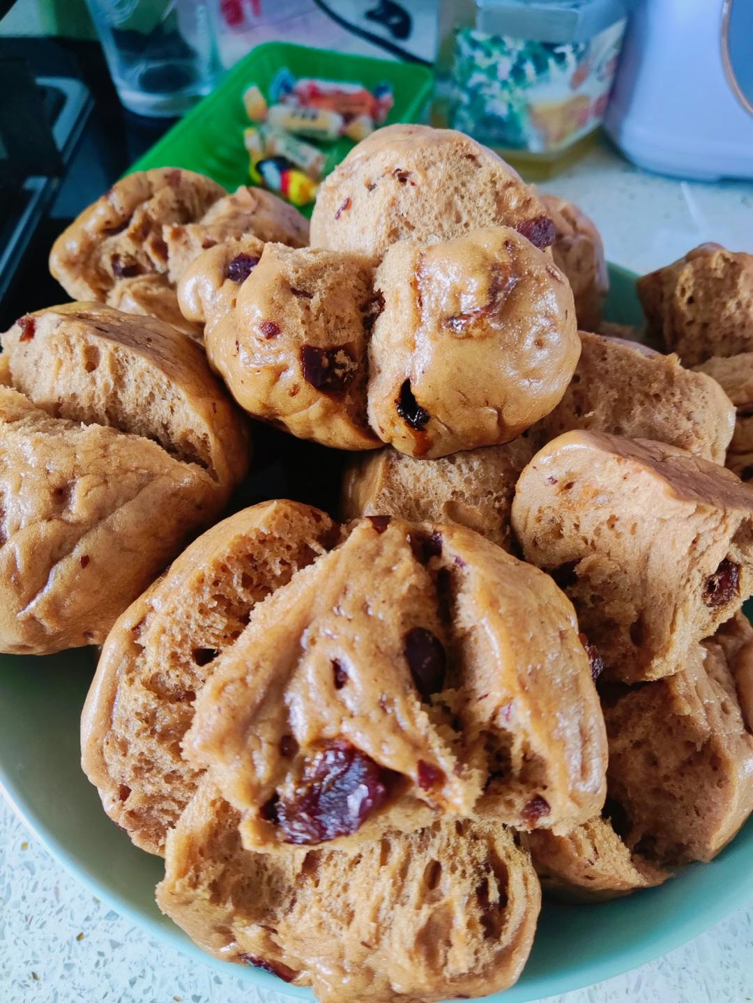 红糖红枣开花馒头（一次性发酵）