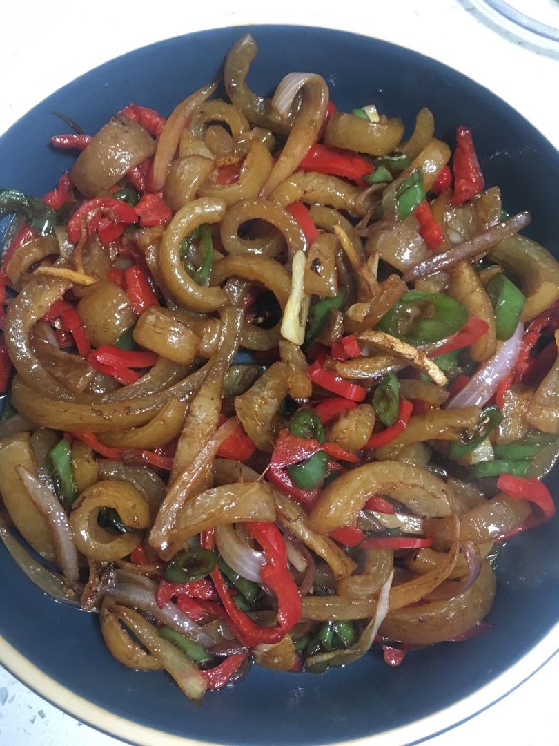 爆炒肉皮
