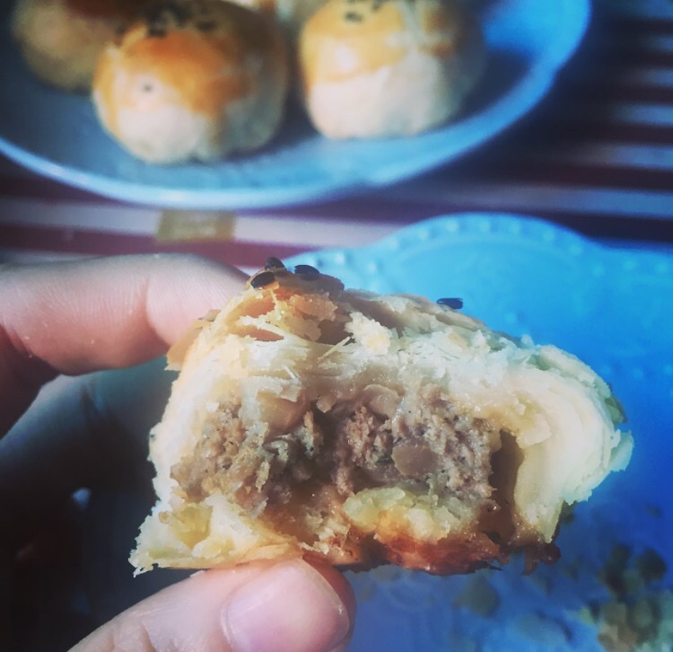 泳式鲜肉榨菜月饼