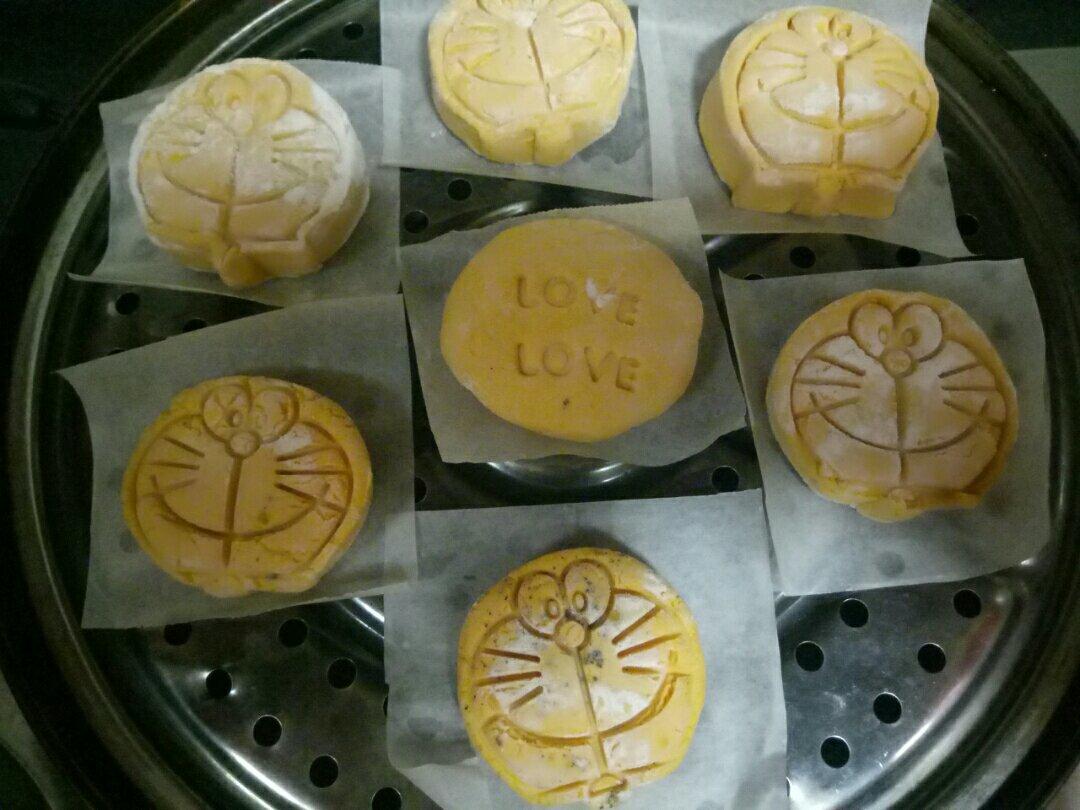 雪花南瓜饼