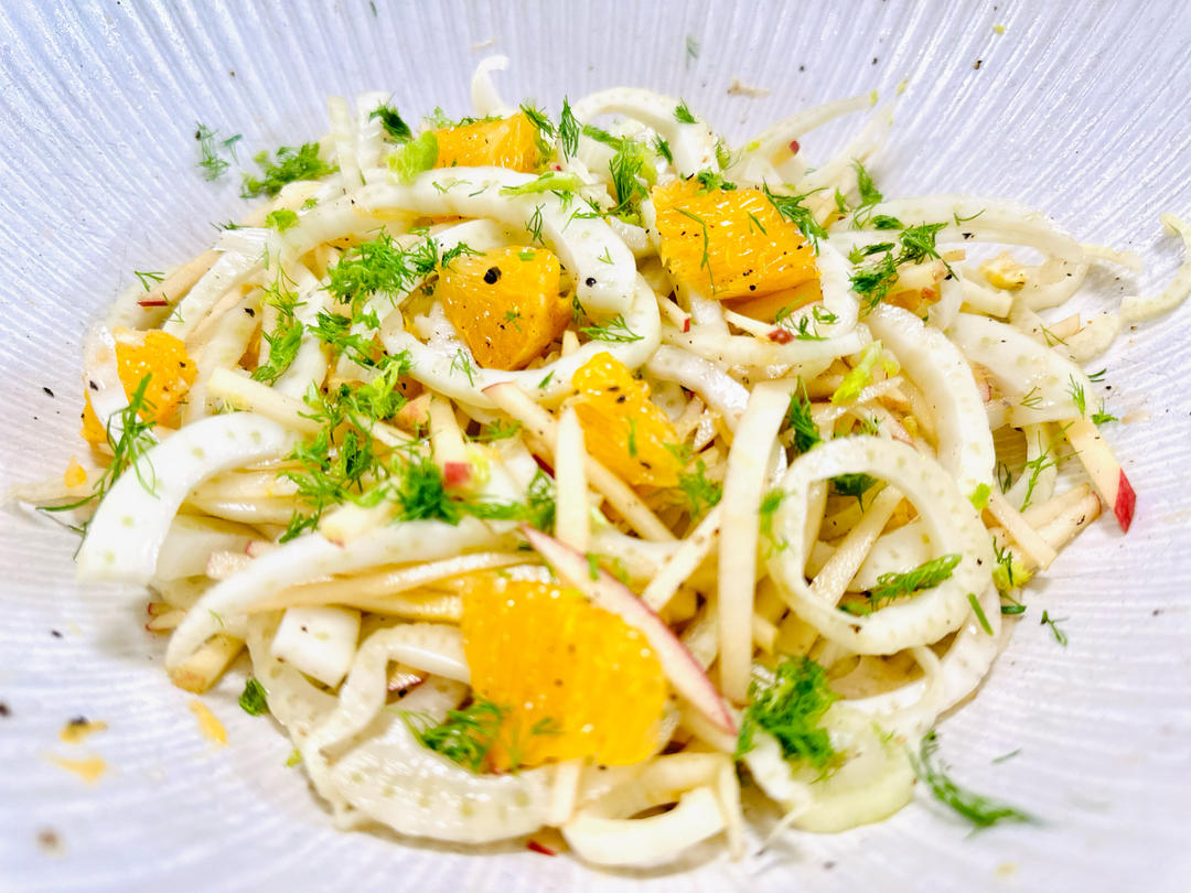 嗷呜一口春天！甜橙茴香根沙拉