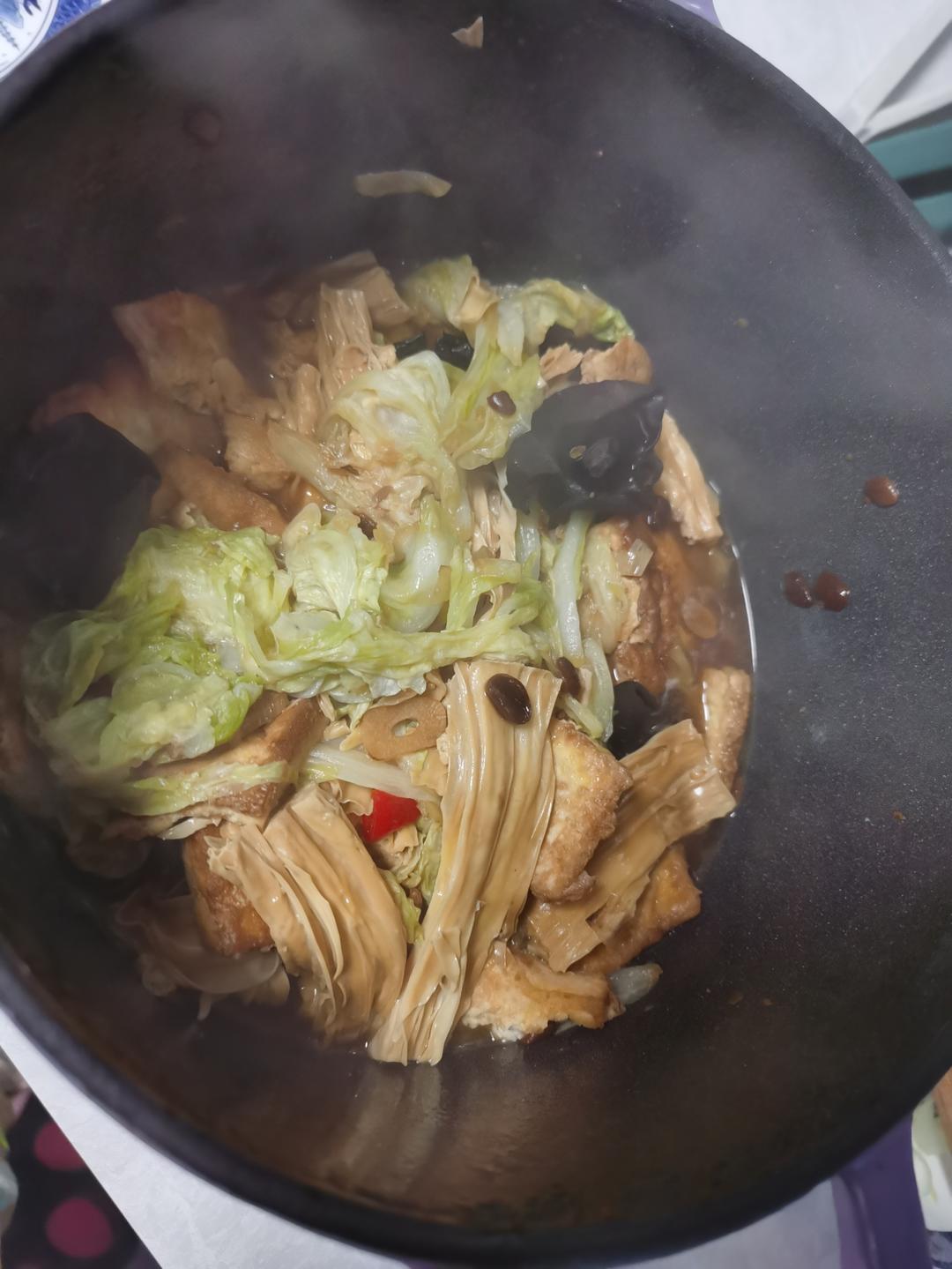 白菜豆腐煲