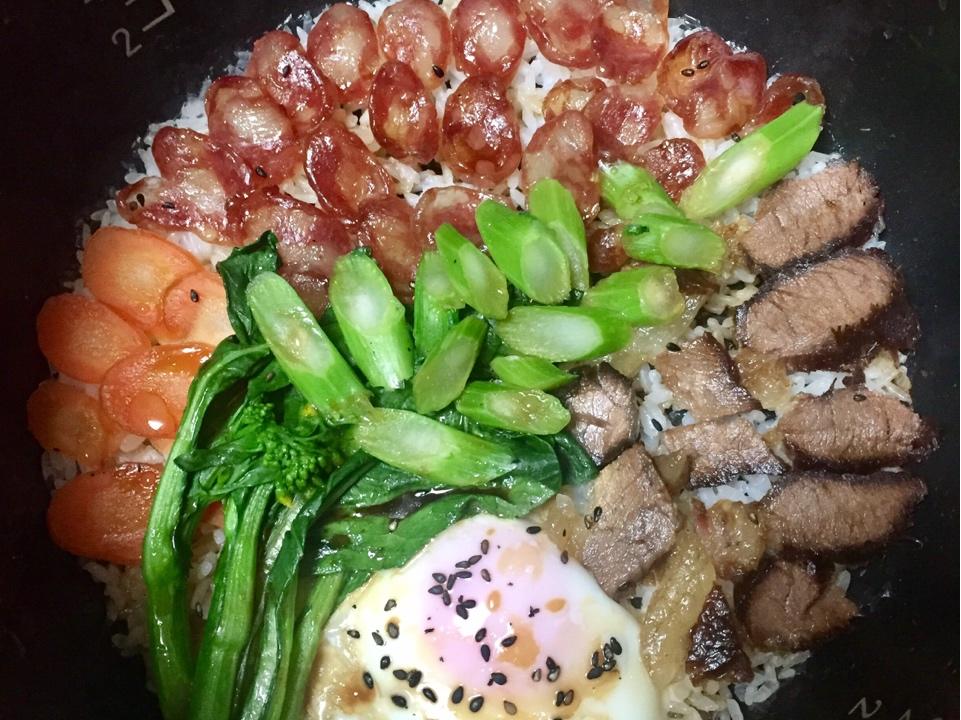 电饭锅版煲仔饭的做法