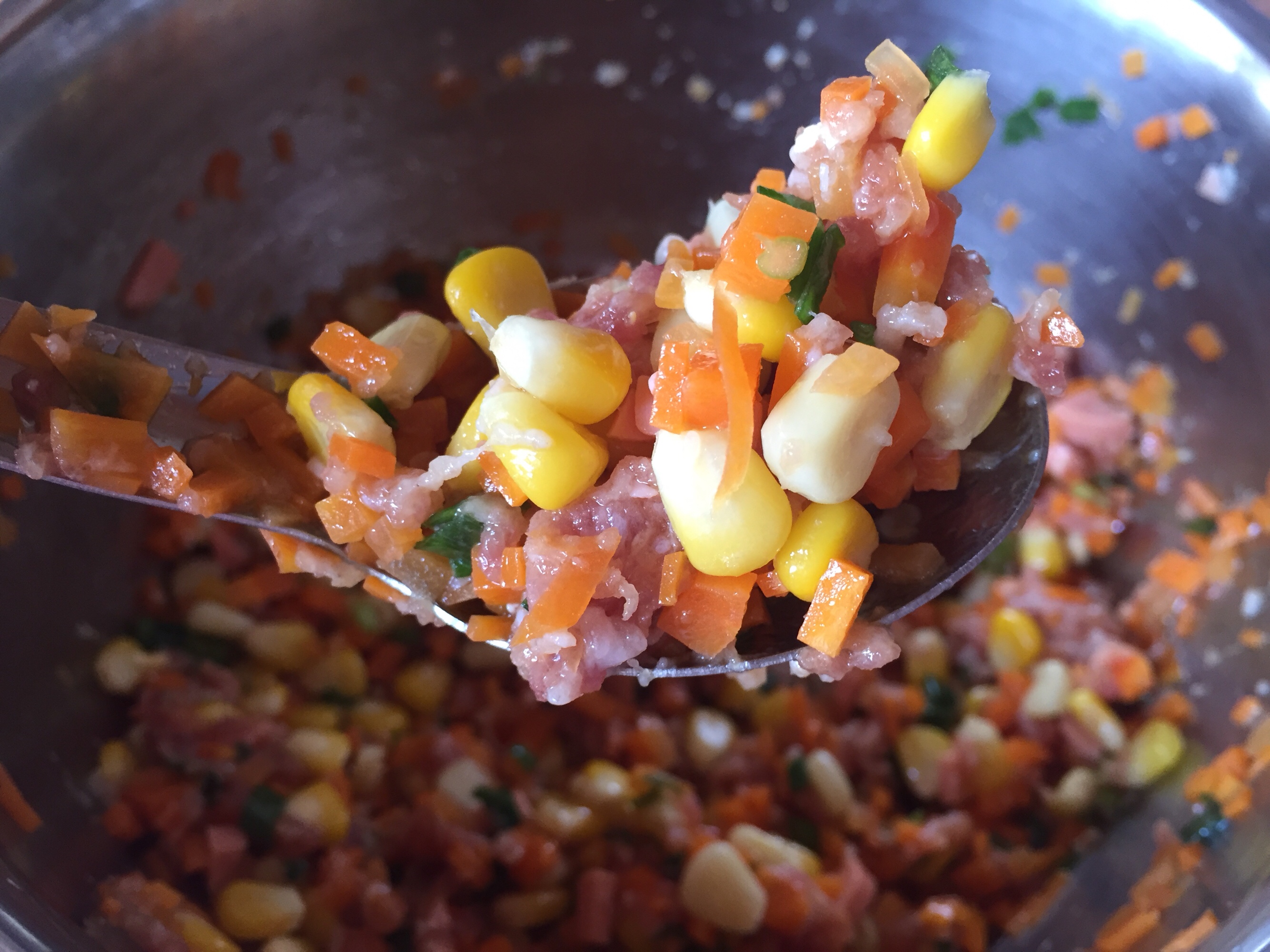 玉米红萝卜🥕水饺之白菜饺子的做法 步骤3
