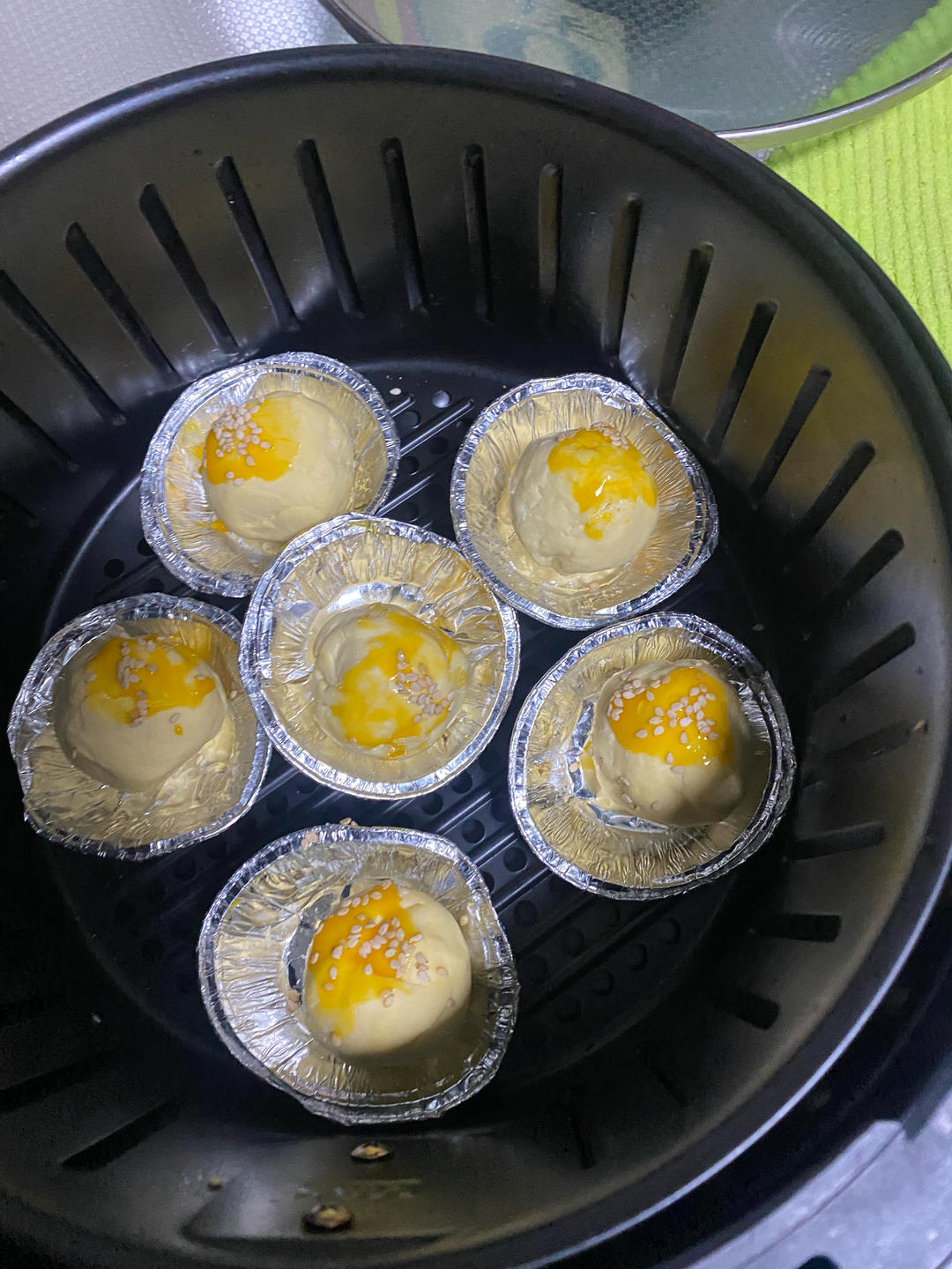 有空气炸锅就能做的小点心「酥皮汤圆」蛋挞皮与汤圆的完美结合👍👍👍