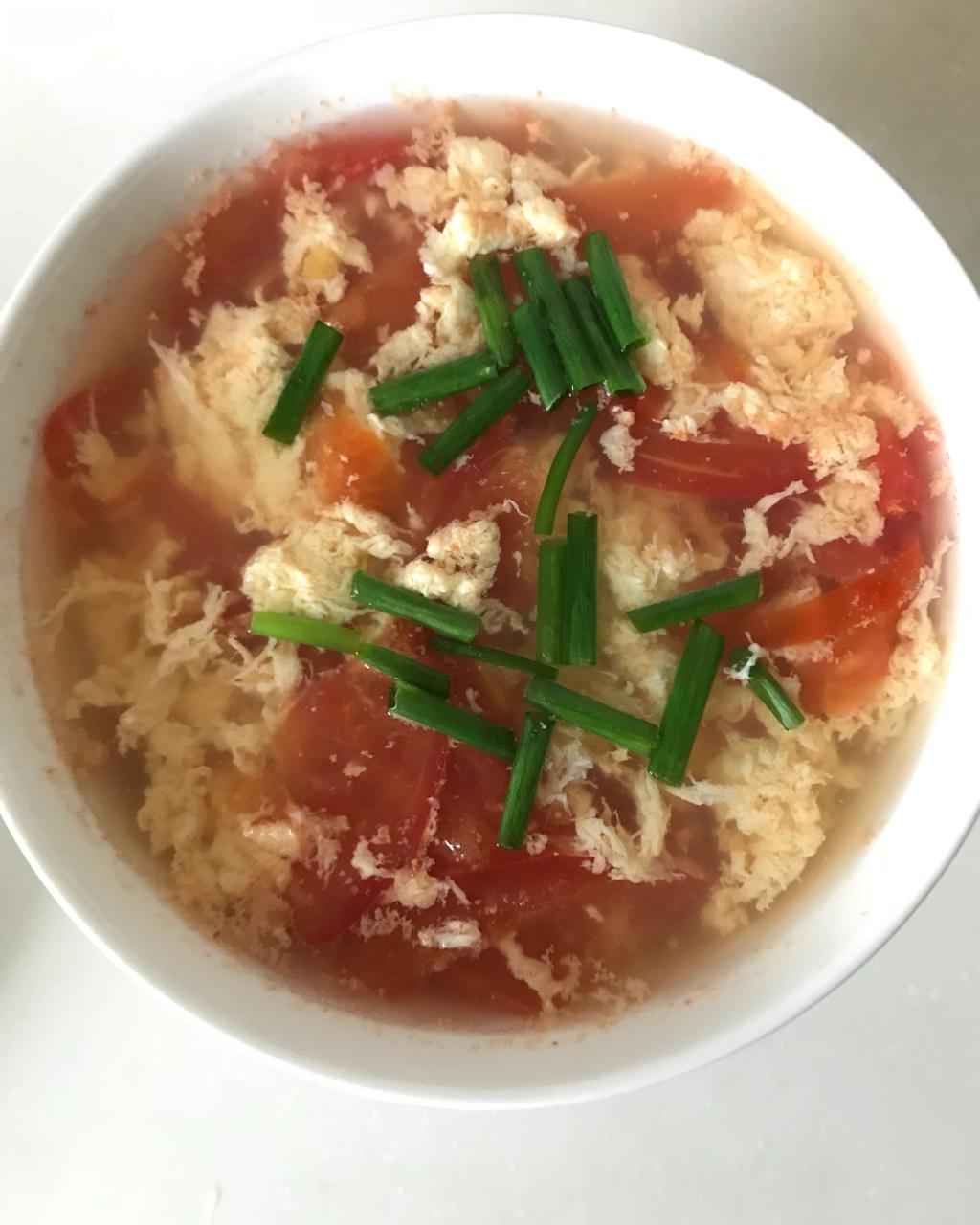 西红柿蛋汤（无油夏天必备）