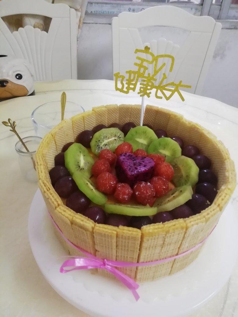 8寸无奶油生日蛋糕