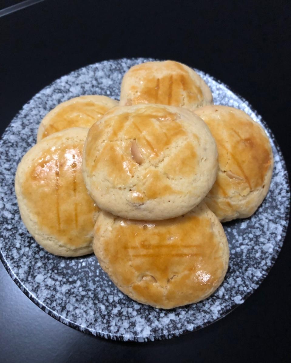 超级好吃的花生酥饼（橄榄油版）