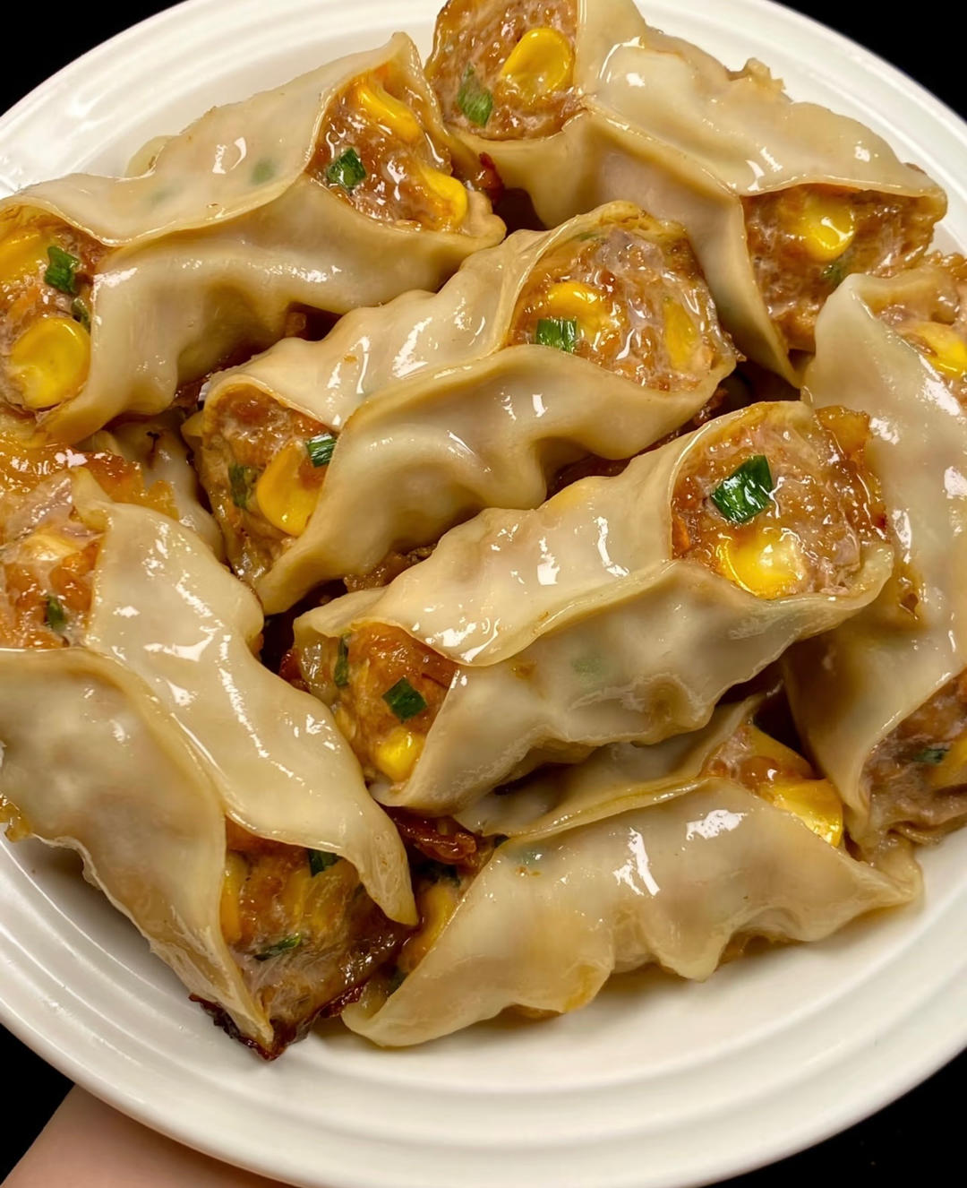 猪肉玉米锅贴（面食，早餐）