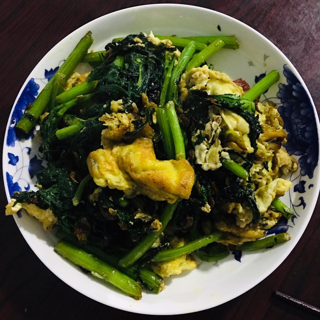 茼蒿炒蛋