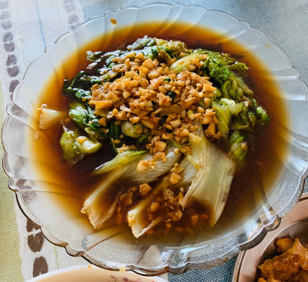 蚝油生菜（翠绿及摆盘秘诀）