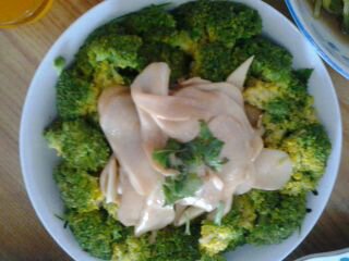 杏鲍菇扣西兰花