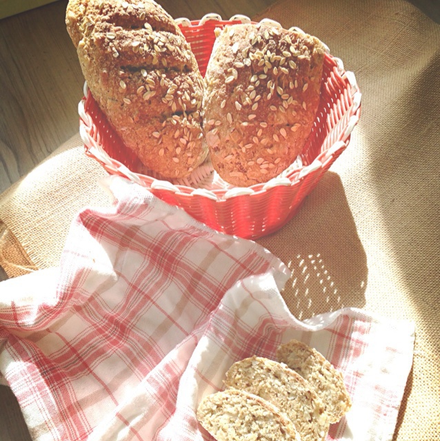 燕麦片苹果面包