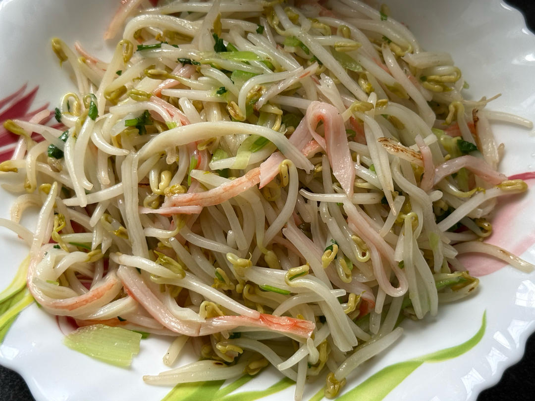 蟹柳炒豆芽