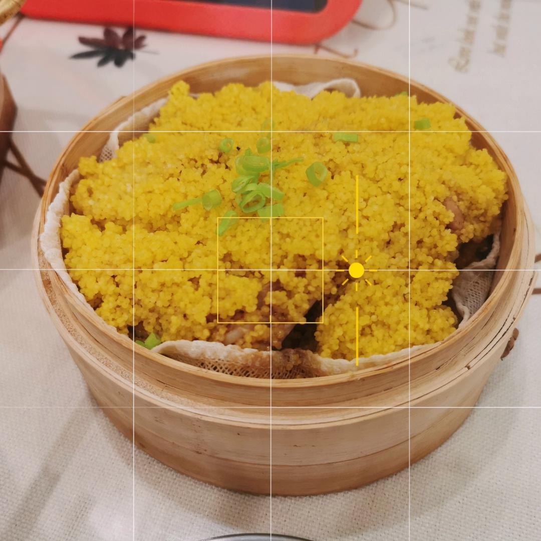 【杂粮厨房】荤素搭配 让你不得不爱的小米蒸排骨！！！转