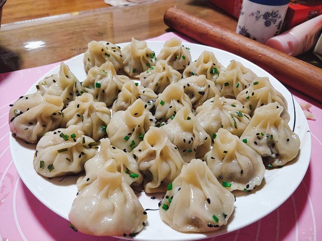 饺子皮版生煎包