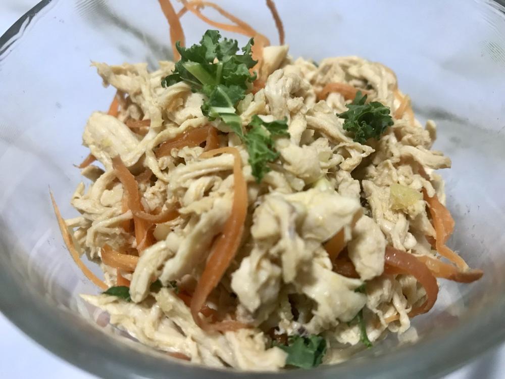 减脂健身｜凉拌手撕鸡丝（香辣&麻油版）