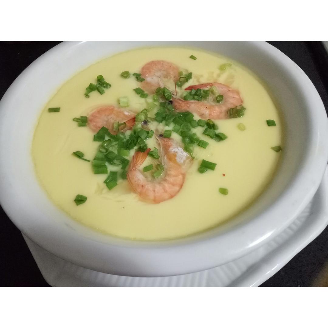 虾仁蒸蛋，简单又好吃，赶紧学起来！绝对没有蜂窝的哦，可以保留原汁原味，零失败