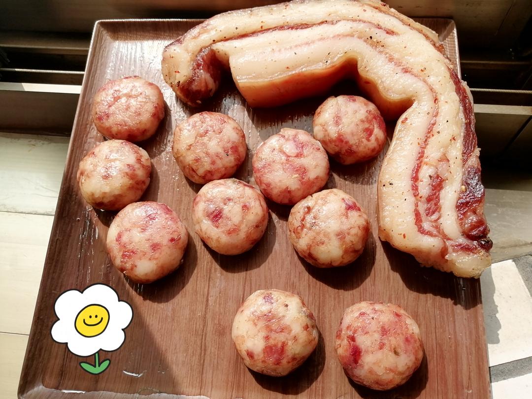 湖州傳統晒肉圓.晒咸肉的做法