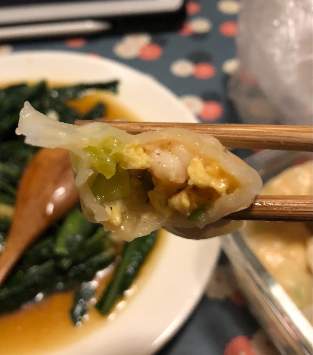 黄瓜虾仁饺子
