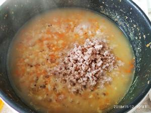 杂米排骨粥—宝宝辅食一锅出的做法 步骤9