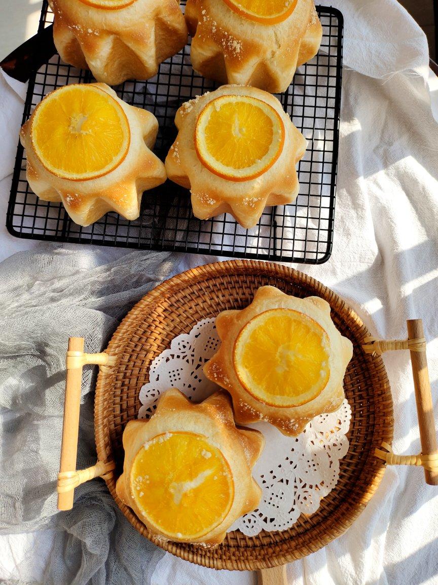 香橙卡士达星星包