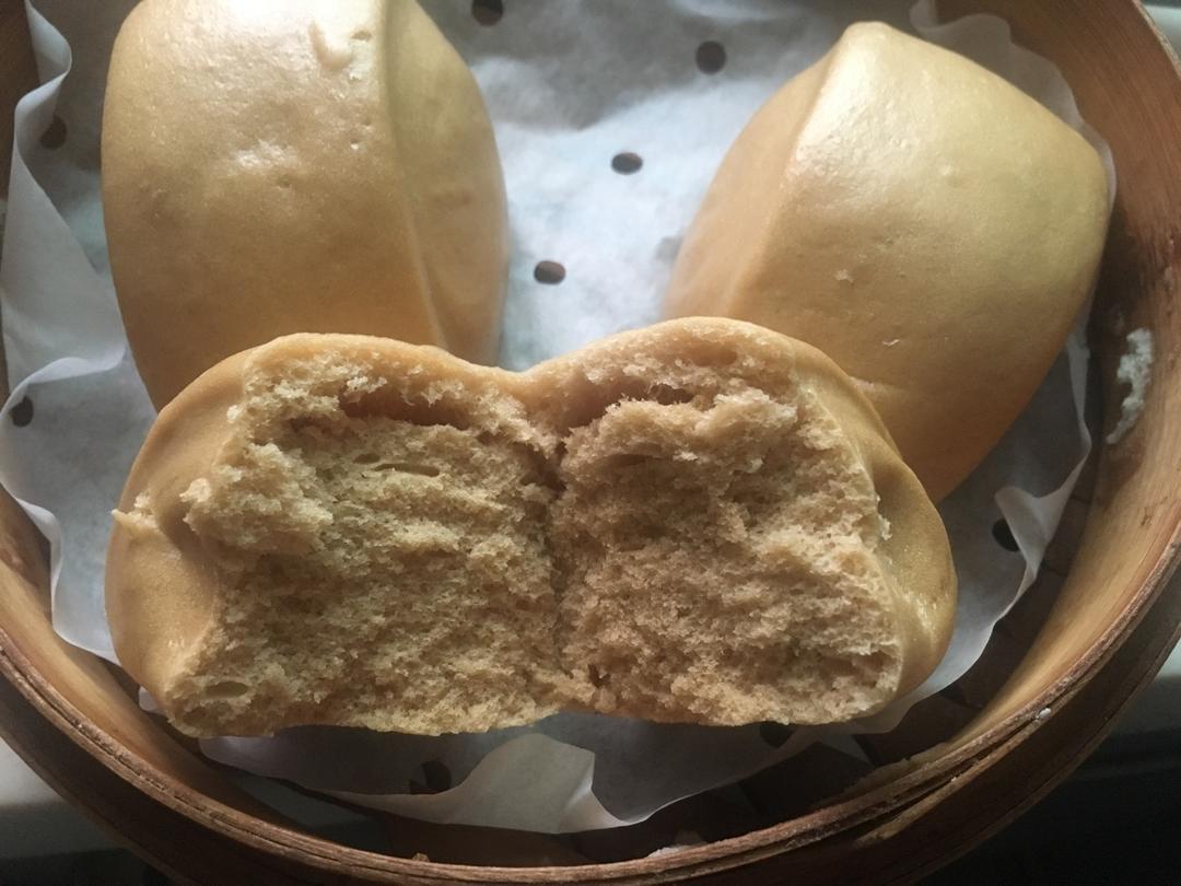 有着面包口感的红糖馒头（一次发酵）
