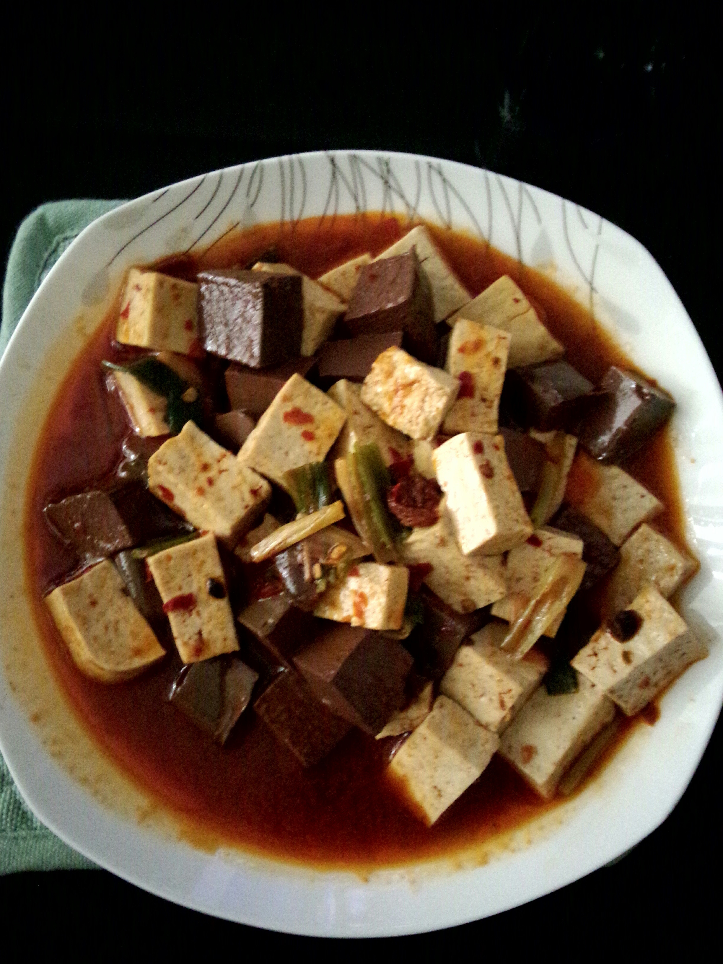 鸳鸯豆腐——口感滑嫩，味道超好哦