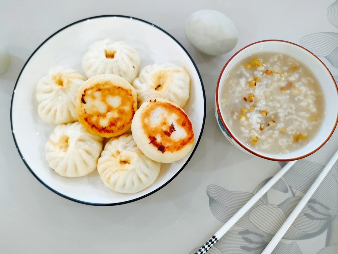 爆汁！牛肉生煎包/附包包子手法视频