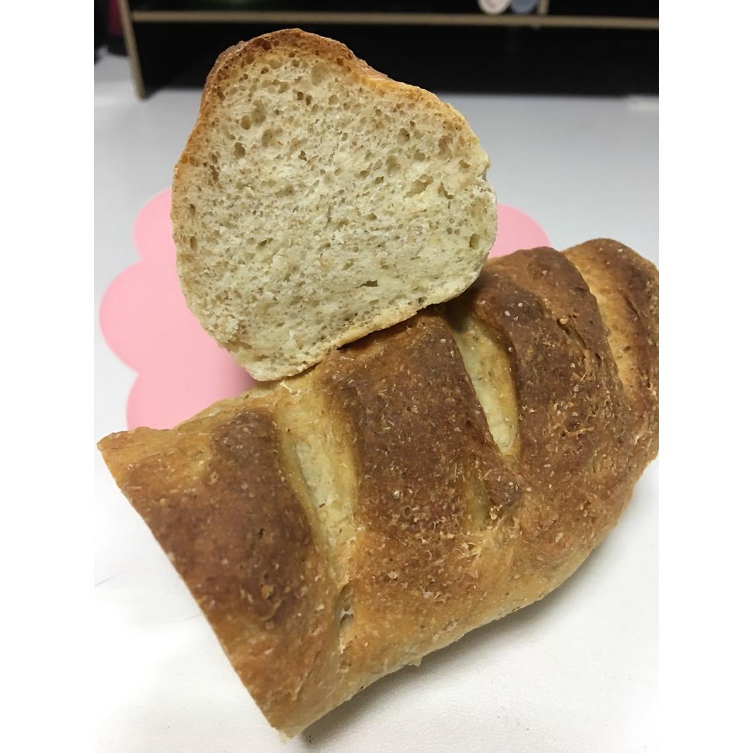 无糖无油健康全麦面包---免揉