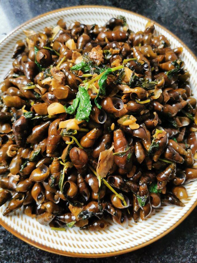 木瓜小厨房做的经典山坑螺三吃