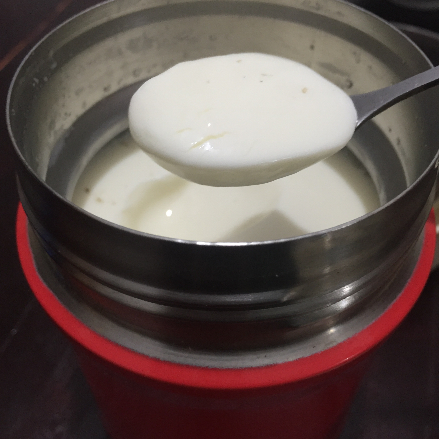 保温杯自制酸奶（蓝莓果酱）