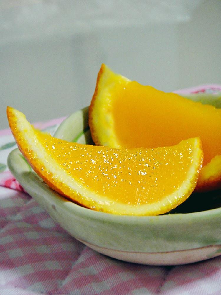 新鲜柳橙果冻