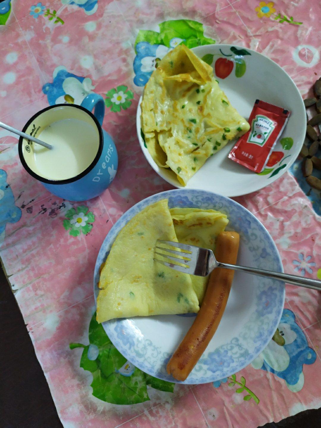 快手薄鸡蛋饼