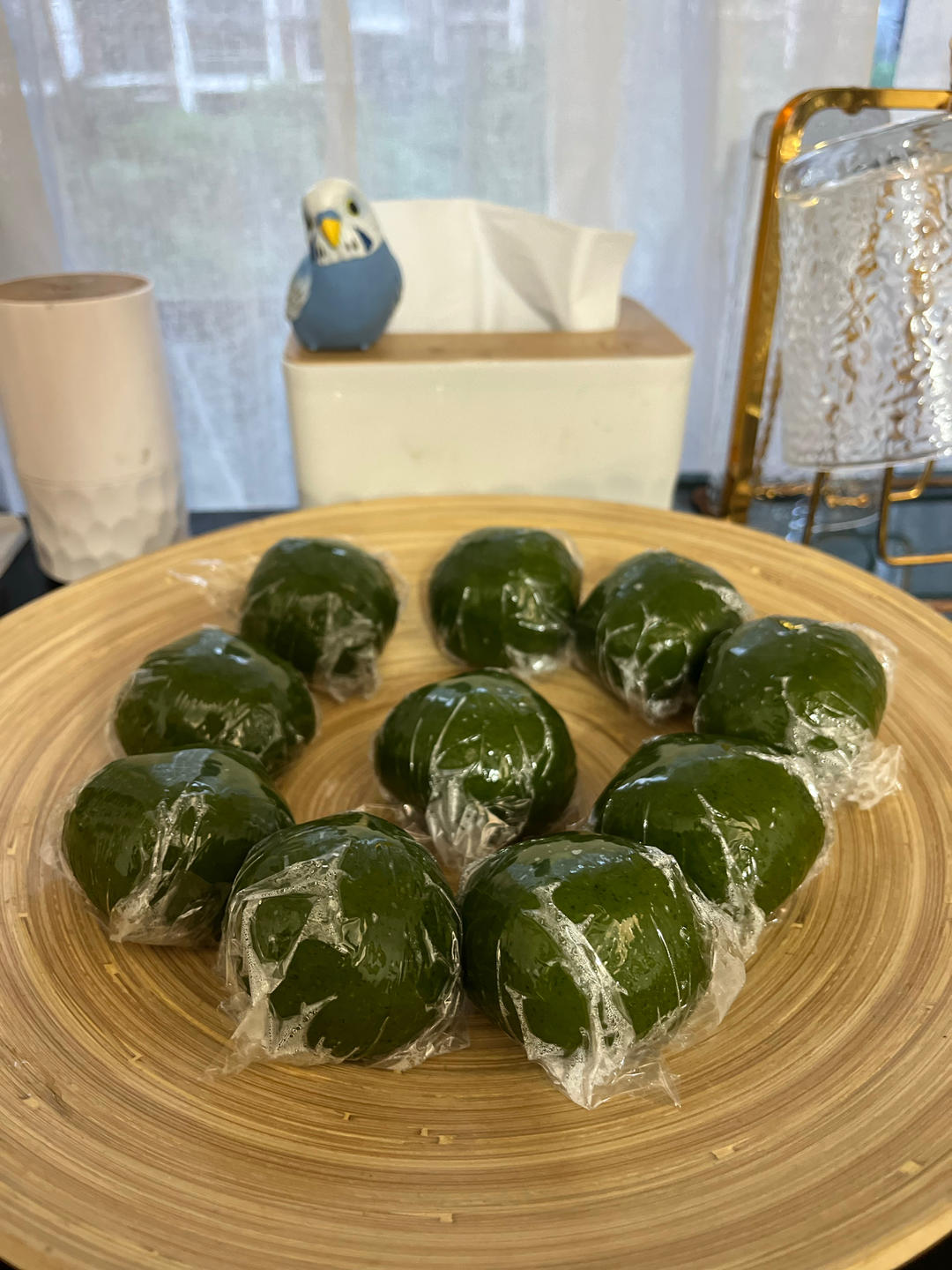 超详细艾草青团(咸蛋黄肉松馅）