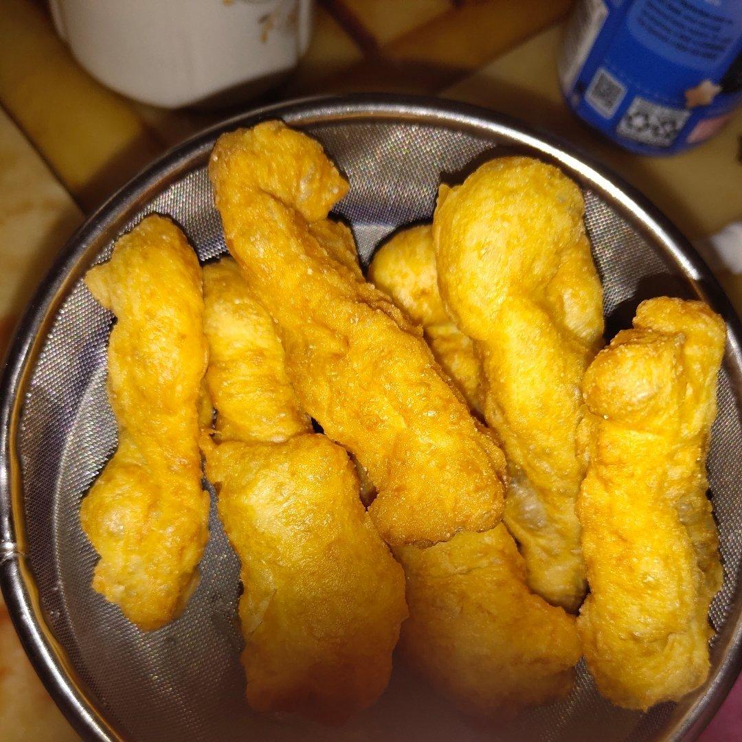 自制无泡打粉油条