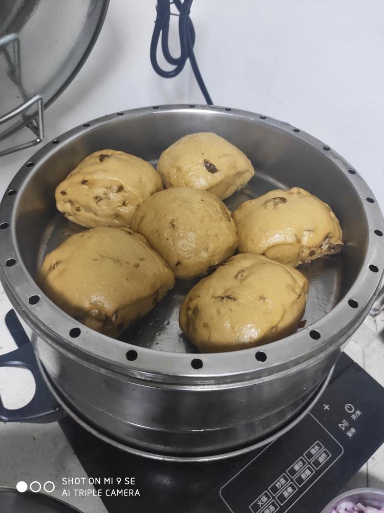 红糖红枣核桃馒头